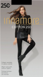 Pėdkelnės moterims Innamore Cotton, juodos, 250 DEN