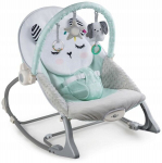 Supamoji kėdė su vibracija kūdikiams Nukido, grey/mint