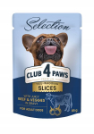 Club 4 Paws Premium su jautiena ir daržovėmis padaže, 12 x 85g