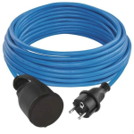Tinklo ilgiklis 1 rozetė 10m. silikoninis 1.5mm2 IP44