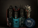 Rinkinys Nishman vyrams: plaukų formavimo va&scaron;kas, 100 ml + veido &scaron;veitimo gelis, 200 ml + losjonas po skutimosi, 400 ml + plaukų tonikas, 400 ml