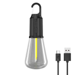 LED kempingo lempa, juoda/balta