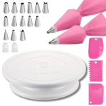 Besisukantis torto stovas Rivex ir konditerinis dekoravimo rinkinys, 21 vnt.