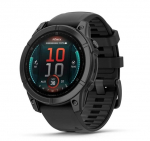 I&scaron;manusis laikrodis Garmin fēnix&reg; E Slate grey steel with Black silicone band