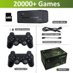 Y6 4k Retro vaizdo žaidimų konsolė 2.4G belaidė žaidimų TV Stick 64/128G 10000+ žaidimo HD Emuelec4.3 ne&scaron;iojama vaizdo žaidimų lazda, skirta GBA