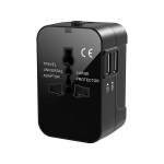 Adapterio ki&scaron;tukas uk us eu aus 2x usb