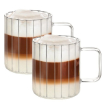 400 ml stiklinis kavos arba arbatos puodelis 2 vnt.