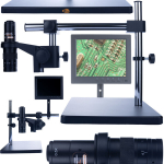 Mikroskopas Rosfix Earth Pro MCEP-0.5X-PZRR &ndash; Reguliuojama svirtis, Didinimas 7&ndash;45x, C-Mount 25 mm