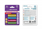Esperanza EZA108 Įkraunama baterija Ni-MH AA 2000MAH, 4 vnt