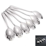 Kitchen tools,piece stainless steel multi-purpose mixing spoon interesting skull design,