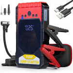 4in1 Powerbankas Automobilinis Kompresorius Žibintuvėlis Jump Starter 50 000mAh