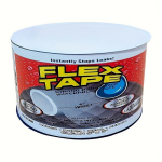 Vandeniui atspari guminė remonto juosta Flex Tape, 10 cm x 1.5 m,  Skaidrus