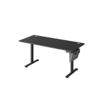 Elektrinis reguliuojamo auk&scaron;čio ra&scaron;omasis stalas 70x160x120cm., juodos/pilkos spalvos