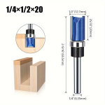 Frezavimo antgalis su guoliu medienai 1/4" kotas, 1vnt 1/4 x 1/2 x 20 mm
