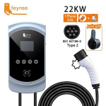 elektromobilio įkrovimo stotelė EVSE Wallbox 22kw 3Fazė Vope2 Laidas Ki&scaron;tukas IEC62196-2.bazarland30