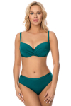 Bikini liemenėlė moterims, Vivisence, maudymosi kostiumėlis, bikinio vir&scaron;us, sutvirtinti kau&scaron;eliai, I&scaron;imami didinantys įdėklai, užsegamas nugaroje, žalia, 80B, 80B