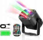 Disco lemputės Usb Dj Rgb vakarėlių ap&scaron;vietimas su nuotolinio valdymo pulteliu