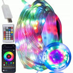 Magical Party Rgb Usb Ip65 100 led lempučių girlianda 10m su nuotoliniu valdymu ir programėle Dc 5v