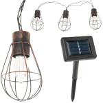 Soliarinė lauko girlianda lemputės Loft Copper 10 LED