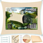 Kanwod apsauginis stogelis nuo saulės, markizė, vandeniui atspari danga sodui, terasai, balkonui 2x2m