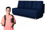 Sarnowscy Meble Oslo sofa-lova, i&scaron;skleidžiama, su Bonell spyruoklėmis, granatų spalvos Kronos