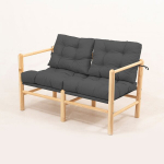 Lauko kėdė Nordv&auml;rk MYG04, antracito spalvos, medinė, moderni