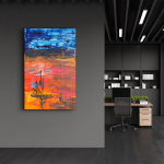 Reprodukcija VFT-2099 &ndash; Gamta, 1 dalies sienos dekoracija, 46x72 cm