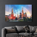 Reprodukcija SPR-1449 &ndash; Modernaus miesto peizažo sienų dekoracija (72 &times; 46 cm)