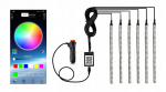 Automobilio salono ap&scaron;vietimas 3m Led Rgb juosta 6x12 App Bluetooth