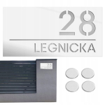 Decortrend Didelė namo numerio lentelė adresinė lentelė namo numeriui adresas 15x30cm