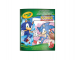 Spalvinimo ir lipdukų rinkinys Crayola Sonic, 32 puslapiai, 3 lipdukų lapai, 5 žymekliai
