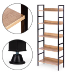 Auk&scaron;tos palėpės baldai su 5 lentynomis, metalinis MDF ModernHome
