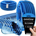 Onnline gofruotas vamzdis kabeliams, skirtas žemei, apsauginis Pp 320n 18/22mm 1m