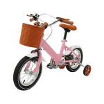 Vaiki&scaron;kas dviratis balansui ir pedalų minimui, rožinis, 12 colių