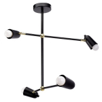 &Scaron;viestuvas TOOLIGHT App1708-4Cp Black Gold