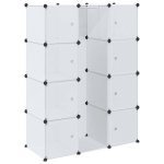 Modulinė spinta, 9 skyrių, balta, 109x36,5x143 cm CFE635612