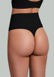 Besiūlės string kelnaitės su lengvu korekcijos efektu STRING SHAPEWEAR Giulia, spalva black