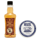 Reuzel Grooming Tonic plaukų formavimo skystis 350ml + Reuzel Clay Matte Pomade D Argile vidutinės fiksacijos matinė plaukų pomada 35g