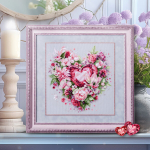 Siuvinėjimo rinkinys Magic Needle "Blooming Heart" 70-15