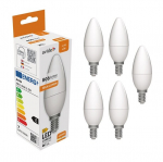 LED lemputės Avide 6.5W B35 E14 4000K 5vnt