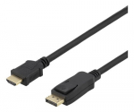 Deltaco, DP/HDMI, 10 m
