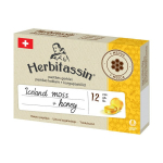 Maisto papildas Herbitassin&reg; Iceland Moss + Honey, 12 pastilių