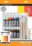 Pie&scaron;imo priemonių rinkinys Simply Daler Rowney 25 daiktų