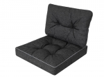 Pagalvių komplektas kėdei Emma Tech 70 cm, juodas