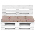 Padėklas pagalvėlė PATIO Dafni A040-15LB 120x40 cm gėlėtas smėlio spalvos poliesteris-medvilnė