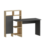 Ra&scaron;omasis stalas Kalune Design 550 (I), 111,8 cm, pilkas/&scaron;viesiai rudas