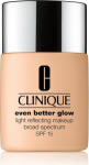 Makiažo pagrindas Clinique Even Better Glow Light Reflecting SPF 15 Honey No.CN58, 30 ml
