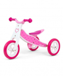 Balansinis dviratukas-triratukas Milly Mally Look 2in1, rožinis
