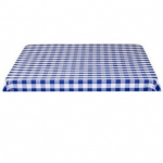 Atspari dėmėms nesiglamžanti languota staltiesė RainBow&reg; Teflon&reg; DuPont pavir&scaron;iumi 75x75 cm, mėlyna