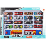 Komplekte 18 automobilių + 2 katapultos